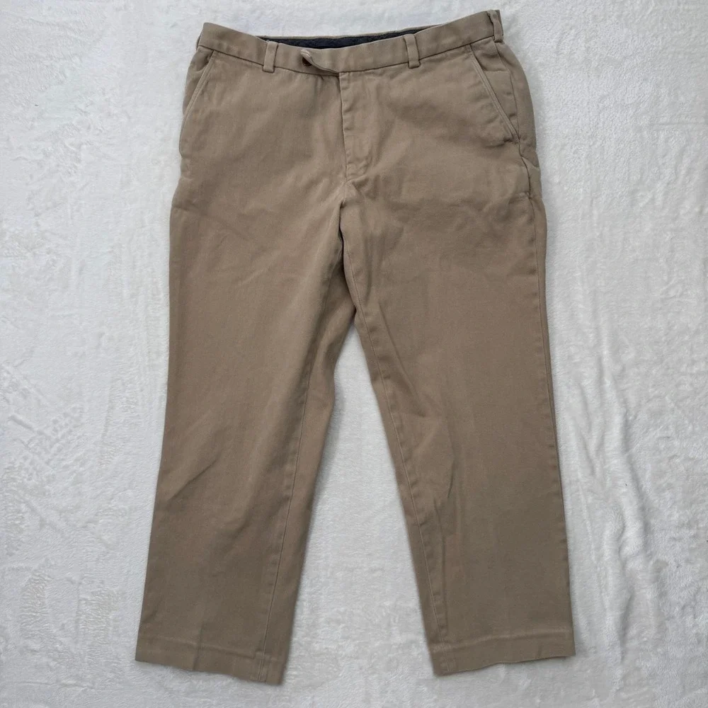 Brooks Brothers Chinos Mens Tan Clark Fit Cotton Stretch Khaki Pants